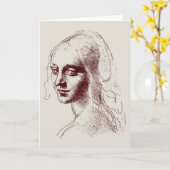 meisje kaart (Gele Bloem)