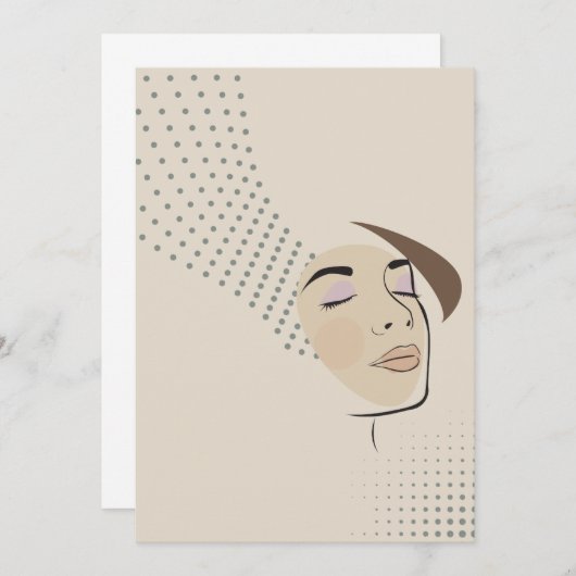 meisje kaart (Voorkant / Achterkant)