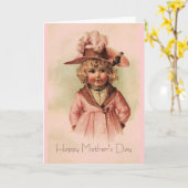  meisje kaart (Gele Bloem)