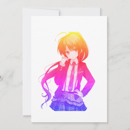 meisje kaart (Voorkant)