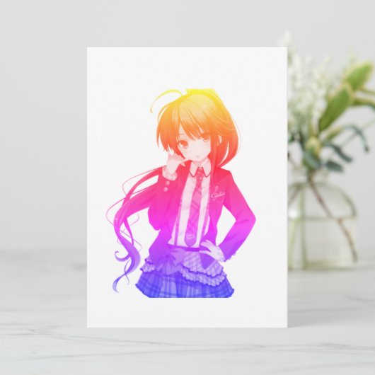 meisje kaart (Staand voorkant)