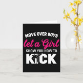 Meisje Karate Grappige Dochter Kick Boxer Gift Kaart (Gele Bloem)