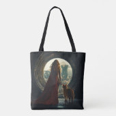 Meisje & Kat Powa Canvas tas (Achterkant)