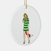 meisje keramisch ornament (Rechts)