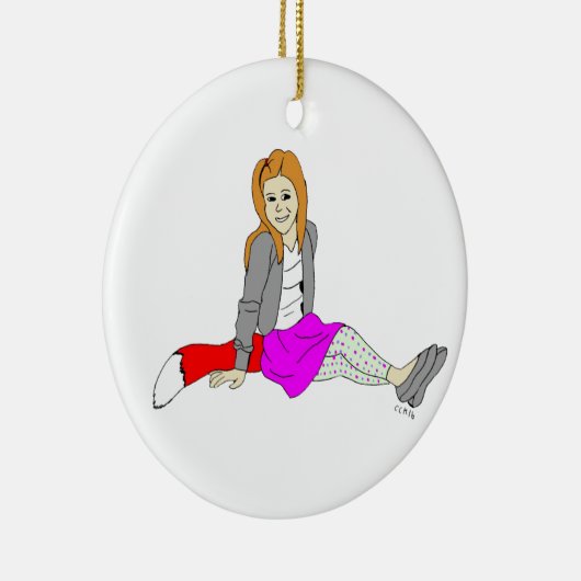 meisje keramisch ornament (Rechts)