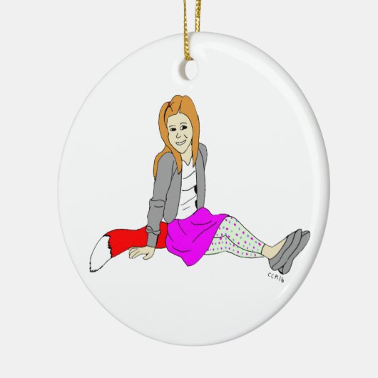 meisje keramisch ornament (Links)