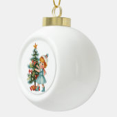  meisje keramische bal ornament (Rechts)
