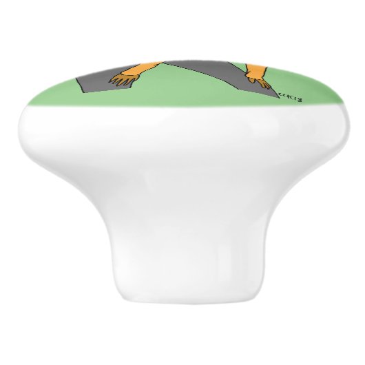 meisje keramische knop (Zijkant)