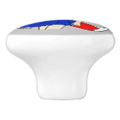 meisje keramische knop (Zijkant)