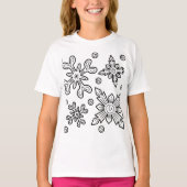 Meisje Kerst Basic T-shirt (Voorkant)