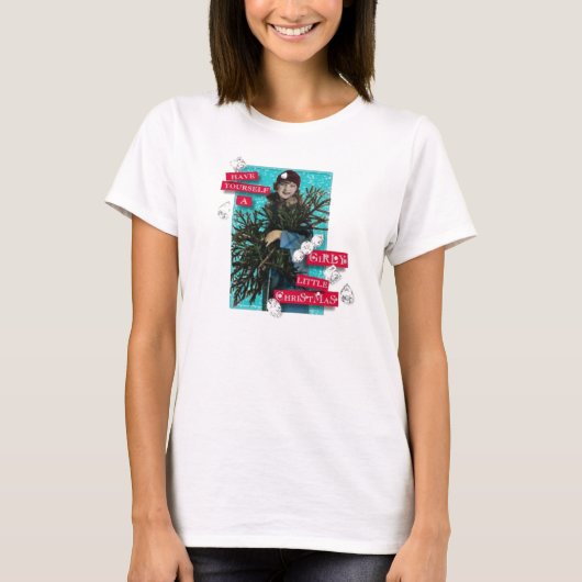 Meisje kerst t-shirt (Voorkant)