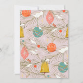 Meisje Kerstmis Een prettig klein Baby shower Kaart (Achterkant)