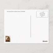 Meisje, keukenkat en vogel -  schilderen briefkaart (Achterkant)