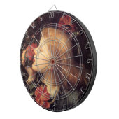 Meisje kiest een mooie ventilator (van G.F. Watts) Dartbord (Voorkant Rechts)