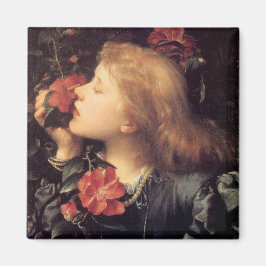 Meisje kiest een mooie ventilator (van G.F. Watts) Magneet