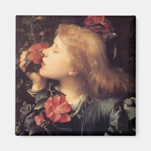 Meisje kiest een mooie ventilator (van G.F. Watts) Magneet (Voorkant)