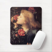 Meisje kiest een mooie ventilator (van G.F. Watts) Muismat (Met muis)