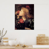 Meisje kiest een mooie ventilator (van G.F. Watts) Poster (Keuken)