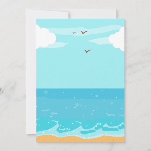 Meisje kijken naar het Zee Kaart (Achterkant)