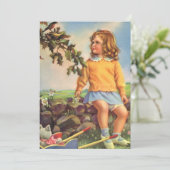 Meisje Kijkt Vogels In Een Boom, Spring (Staand voorkant)