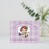  meisje kinder koken bakken recept kaart (Staand voorkant)