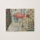  meisje, kinderkleding voor wasgoed legpuzzel (Horizontaal)