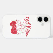 Meisje Kisser-Schattigee Aardbei Coquette Lesbisch Case-Mate iPhone Case (Achterkant (horizontaal))