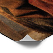 Meisje, Kitty Cat en Bird Vintage Poster Print (Hoek)