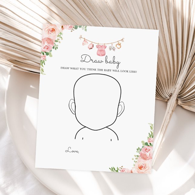 Meisje Kleding Baby shower Draw baby spel (Creator heeft geüpload)