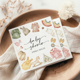 Meisje Kleding Baby shower Servetten