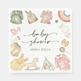 Meisje Kleding Baby shower Servetten