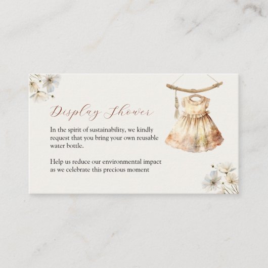  Meisje Kleding Display Douche Behuizing Kaart (Voorkant)