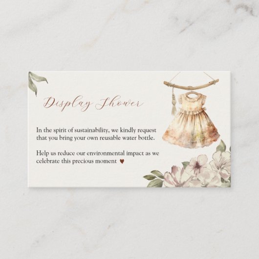 Meisje Kleding Display Douche Behuizing Kaart (Voorkant)