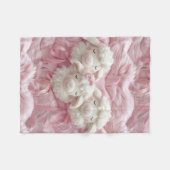 Meisje Klein Lammetje Strikken Fleece Deken (Voorkant (Horizontaal))