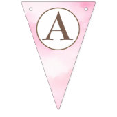 Meisje kleine pompoen verjaardag bunting vlaggetjes (Derde vlag)