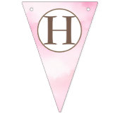 Meisje kleine pompoen verjaardag bunting vlaggetjes (Tweede vlag)