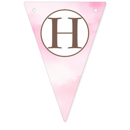 Meisje kleine pompoen verjaardag bunting vlaggetjes (Tweede vlag)