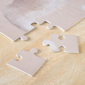 Meisje knuffelen hond in rendieren gewei legpuzzel (Zijkant)