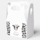 Meisje Koe Boerderij Dier Baby shower Bedankdoosjes (Geopend)