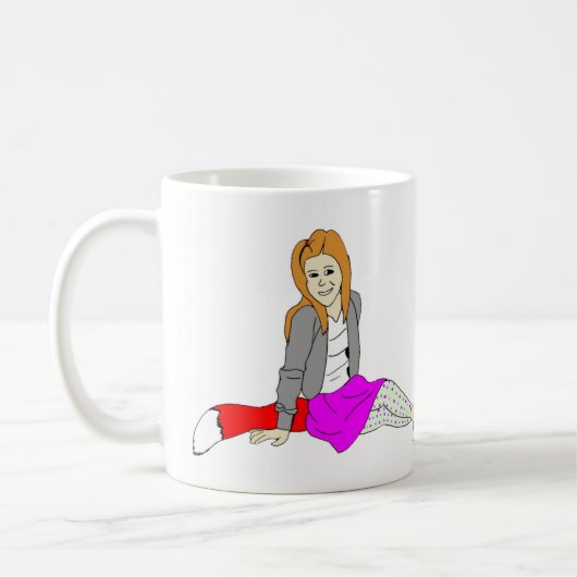 meisje koffiemok (Links)