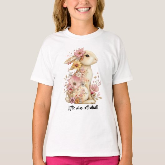 Meisje Konijntje T-shirt (Voorkant)