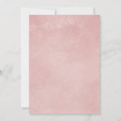 Meisje Koppels Co Ed Roze Bloemen Baby shower Kaart (Achterkant)