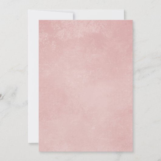 Meisje Koppels Co Ed Roze Bloemen Baby shower Kaart (Achterkant)