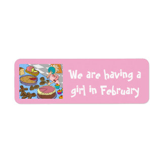 Meisje krijgen in Feb stickers van dalDesignNZ