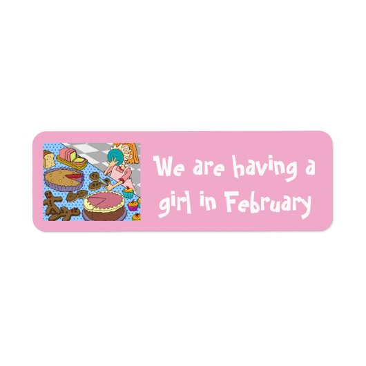 Meisje krijgen in Feb stickers van dalDesignNZ (Voorkant)