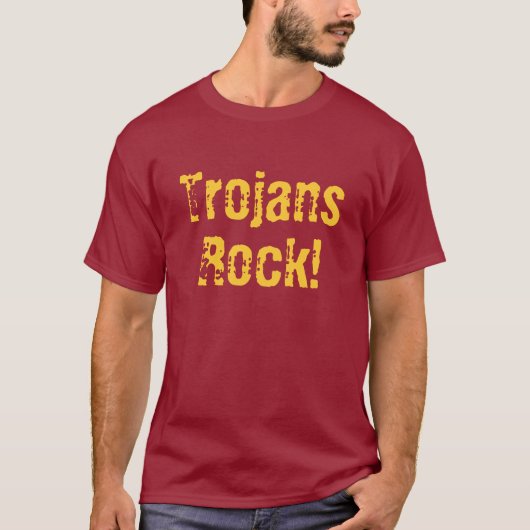 Meisje, KS High School Trojans T-Shirt (Voorkant)