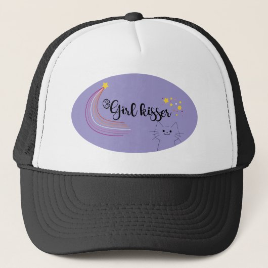 Meisje Kusser Lesbienne Trucker Pet (Voorkant)
