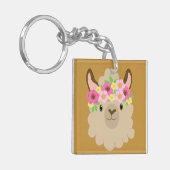Meisje Lama Sleutelhanger (Voorkant Links)