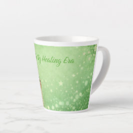Meisje Latte Koffiemok | Groene Vrouwelijke Esthet Mok