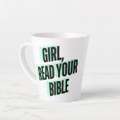 Meisje, lees je Bijbel Latte Mok (Linkerhoek)